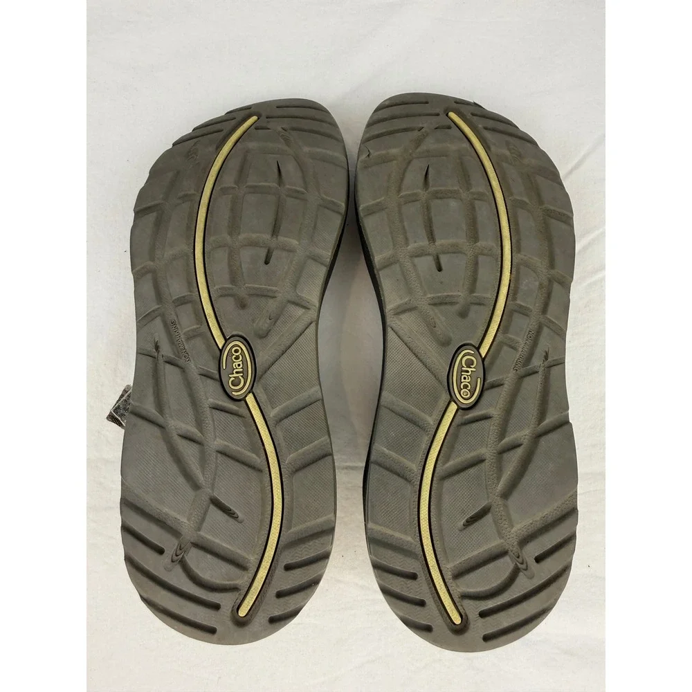 Chaco Z Cloud 2 Womens 8‎ Brown Orange Geometric Double Strap Toe Loop Sandals